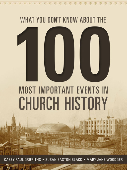 Cover image for What You Don't Know about the 100 Most Important Events in Church History
